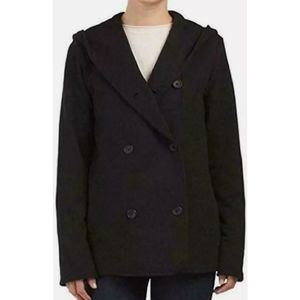James Perse Unisex Double Breasted Hoodie Coat 2